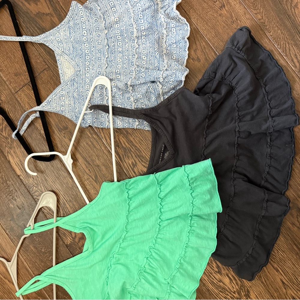 American Eagle Outfitters Charcoal Tank Top
